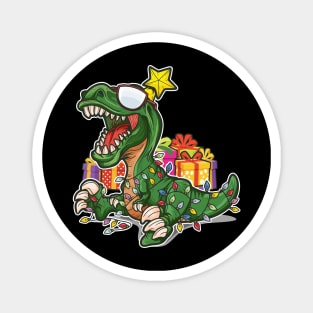 Tree Rex Christmas Dinosaur Magnet